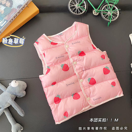 秋冬款婴幼童羽绒棉小马甲背心男女宝宝坎肩背心内穿马甲外穿 商品图5