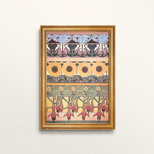 伽罗生活装饰挂画-穆夏-装饰纹样 P323（10个工作日内发货） 商品图0