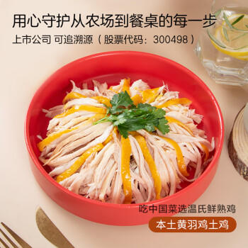 温氏供港鲜熟盐焗鸡1斤 冷冻 110天农家走地土鸡 古法盐焗熟食肉类 商品图2