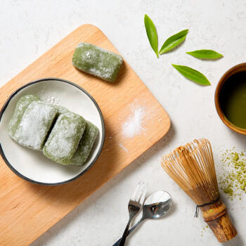 三只松鼠抹茶和风麻薯糯米糕点手工特色零食办公室小吃 150g/袋 商品图0