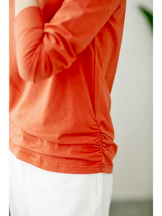 UG【现货7天】半高领长袖T恤女2023新款韩版宽松打底衫时尚女士内搭上衣 商品图2