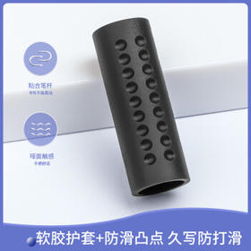 得力（deli）经典办公拔帽中性笔 0.5mm子弹头水笔签字笔 黑色12支/盒 P06600ES