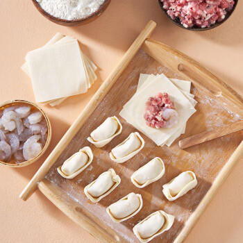 1号会员店（One's Member） 黑猪肉虾仁大馄饨 鲜炖骨汤 营养早餐 600g（20只） 商品图2