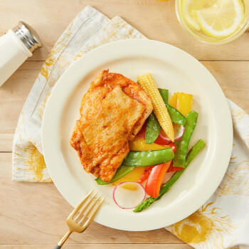 圣农香煎鸡腿肉净重100g*5片黑椒味 整切鸡腿肉  早餐代餐 低脂鸡排 商品图1