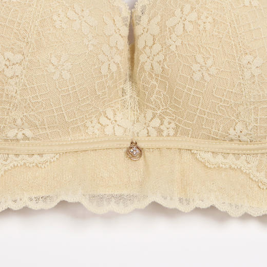 都市丽人聚拢升杯B杯适穿舒适更聚拢蕾丝内衣中厚款3/4杯常规文胸树脂胶圈四排扣新年本命年红品YB31A5 商品图4