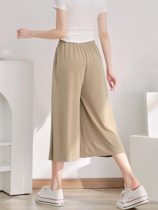 【小个子救星】王炸裤型遮肉神器七分阔腿裤 舒适亲肤 垂感抗皱 显高显瘦 时尚百搭 商品图4