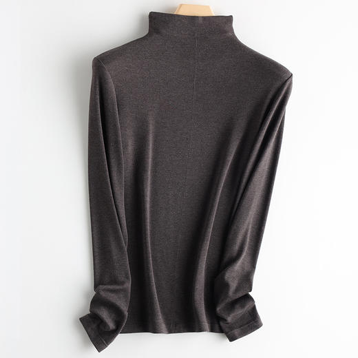 【反季清仓！89元三件】甄选12色美雅碧蛋白精华羊毛发热长袖T恤，质感柔软舒适，免烫方便，修身显瘦，适合现代女性穿搭，成为秋季的时尚打底衫选择。sh 商品图6