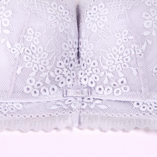 都市丽人聚拢升杯B杯适穿舒适更聚拢蕾丝内衣加厚款3/4杯常规文胸树脂胶圈三排扣新年本命年红品YB31A1 商品图4