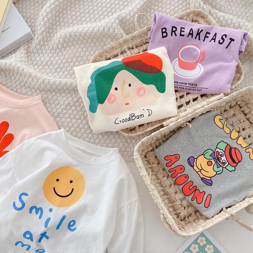 女童上衣长袖纯棉宝宝秋装新款t恤小童薄款儿童童装打底衫春装 商品图2