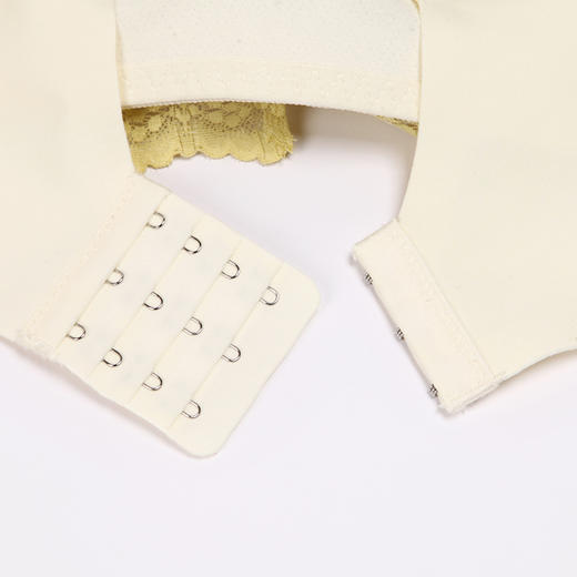 都市丽人自然舒适B杯适穿蕾丝内衣薄款3/4杯常规文胸树脂胶圈三排扣LB32M3 商品图10