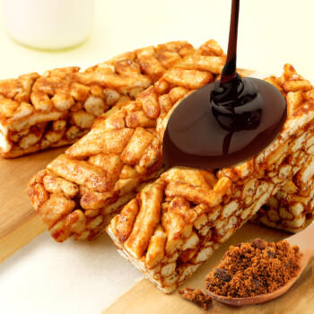 三只松鼠黑糖味沙琪玛500g 营养早餐代餐传统香酥糕点蛋糕休闲零食 商品图1