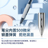 得力（deli）臻顺滑中性笔签字笔 0.5mm子弹头按动笔水笔 办公用品 黑色 12支/盒S08 商品缩略图1