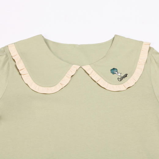 都市丽人26支CVC单面女士棉质薄款长袖长裤类家居服套装LH32M6 商品图4