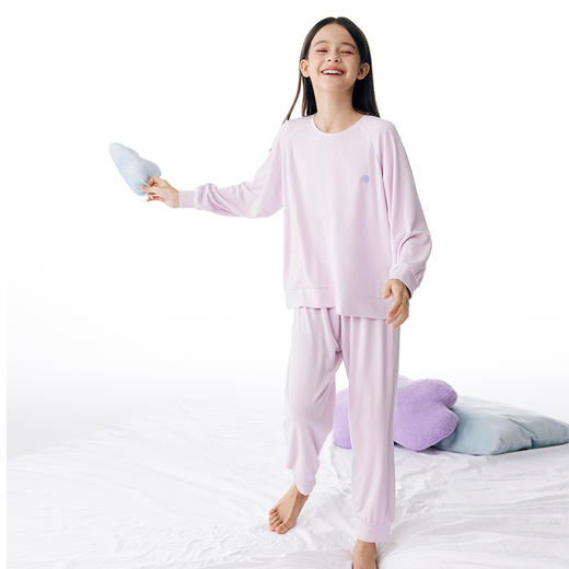 onmygame 儿童家居服套装男童女童可穿长袖睡衣空调服2件套A类 商品图3