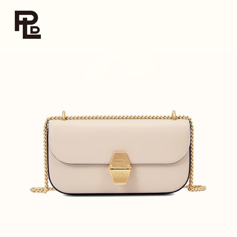 保兰德PLD东方雅奢经典系列45度压纹法棍包单肩斜挎手提包通勤必备女包