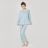 都市丽人生活家居女士睡衣26支CVC单面棉质薄款长袖长裤类家居服套装LH31G8 商品缩略图1