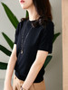 UG【现货7天】短袖T恤女2023新款韩版洋气纯色修身百搭内搭针织打底衫上衣 商品缩略图2