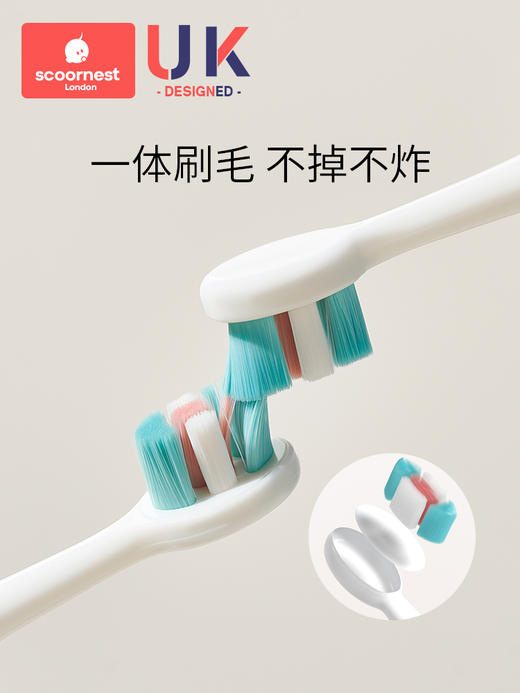 科巢儿童牙刷0-1-2-3到6一12岁半宝宝专用软毛万毛刷婴幼儿乳牙刷 商品图4