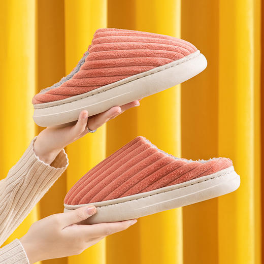 【反季福利 一双不一样的棉拖鞋 】情侣棉拖鞋 冬季保暖室内外家居防滑男女家用加厚棉拖 父亲节礼物新年礼盒年货礼盒 商品图2