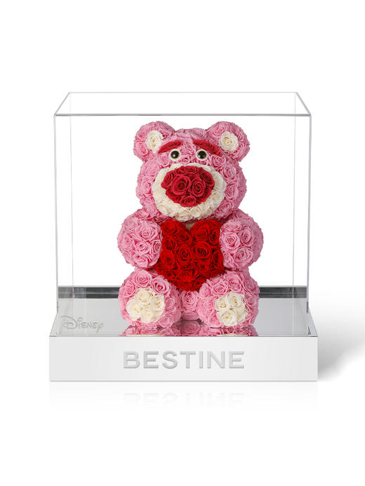 VBEINGS花语 迪士尼草莓熊 永生花 玫瑰花礼盒送女友老婆纪念日生日礼物 商品图4