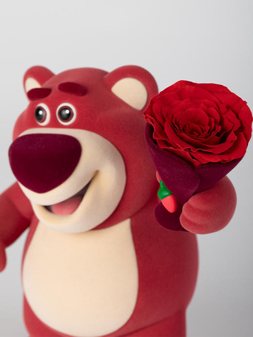 VBEINGS花语 草莓熊 永生花礼盒玫瑰花摆件花束生日送女生情人节礼物 商品图5