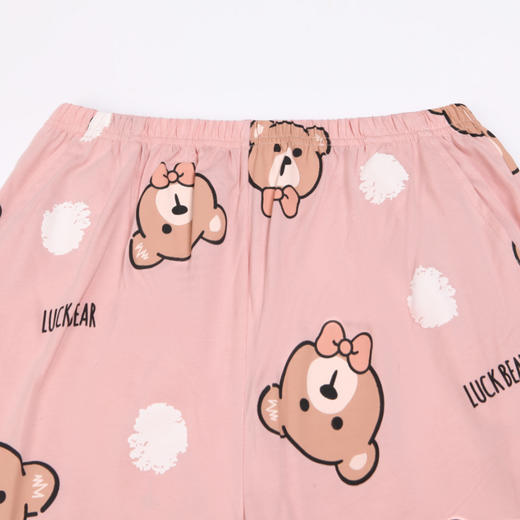 都市丽人好睡好眠女士睡衣26支棉质单面棉质薄款长袖长裤类家居服套装LH31N1 商品图6