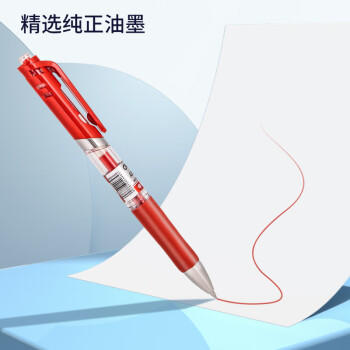 得力（deli）S01中性笔签字笔 0.5mm经典办公按动笔水笔 黑色 12支/盒 商品图4