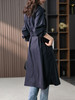 UG【现货7天】高级感气质减龄长款风衣女2023春装新款时尚大气收腰显瘦外套 商品缩略图3