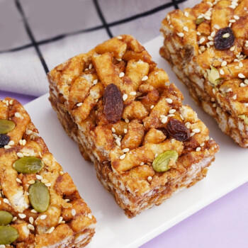 稻香村糕点坚果黑糖沙琪玛408g盒装萨其马地方特产老人小孩零食年货礼盒 商品图2