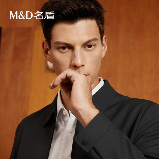 【三防面料】MD名盾夹克翻领防水防污华夫格秋季商务外套男91563 商品图2