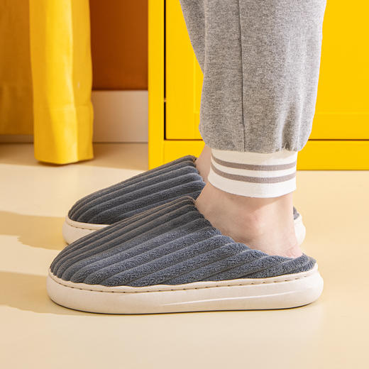 【反季福利 一双不一样的棉拖鞋 】情侣棉拖鞋 冬季保暖室内外家居防滑男女家用加厚棉拖 父亲节礼物新年礼盒年货礼盒 商品图3