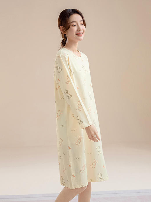 康妮雅睡女女式长袖睡裙 商品图3