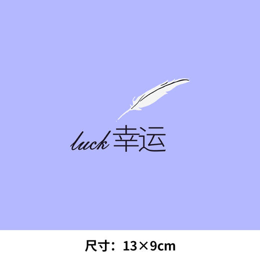 兔子小熊幸运遇见文字情侣卡通羽毛热转印烫画贴图纸T恤转印衣服 商品图1