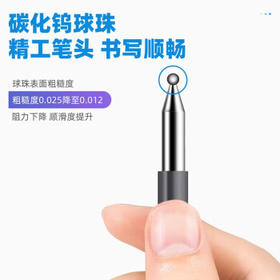 得力（deli）臻顺滑中性笔签字笔  0.5mm子弹头按动笔水笔 办公用品黑色 12支/盒DL-33589