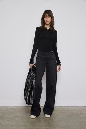 半开襟立体针织内搭