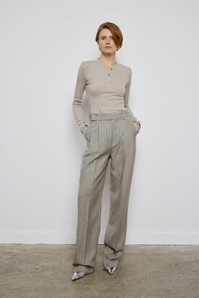 半开襟立体针织内搭