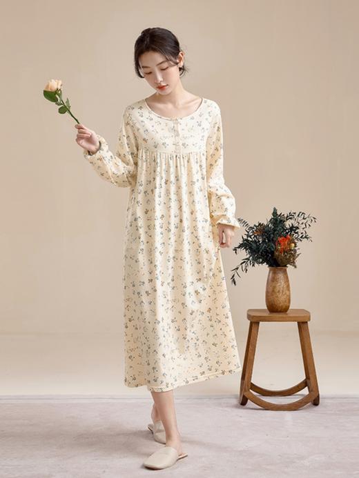 康妮雅睡衣女女式长袖睡裙 商品图1