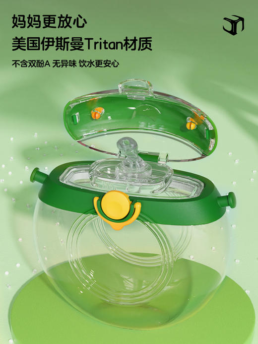 【6F】多样屋 Cocosmile 恐龙圆杯水杯学生防摔便携水壶食品级高颜值夏季喝水 商品图1