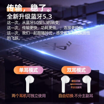 纽曼X5 【10万人口碑见证】蓝牙耳机无线半入耳式 音乐运动跑步通话降噪长续航低延迟适用苹果小米华为 /数码 /影音娱乐 /蓝牙/无线耳机 商品图2