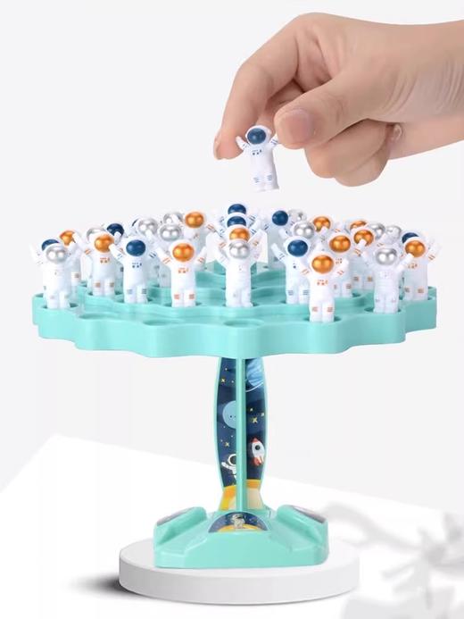 【亲子互动 升级款48个宇航员带惩罚盘送收纳带】儿童益智平衡太空人桌游叠叠乐亲子互动玩具桌面双人对战专注力 商品图2