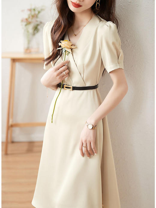 【简约气质连衣裙】秋季新款 通勤气质淑女裙 百搭显瘦 优雅时尚 商品图0