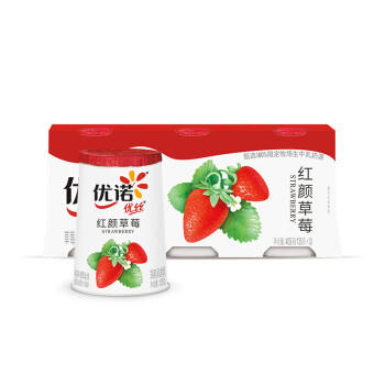 优诺（yoplait）优丝果粒草莓味酸奶135gx8杯 家庭装 低温酸奶牛奶 风味发酵乳 商品图4
