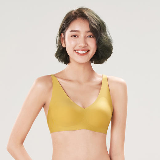 都市丽人Vbra泳布零感内衣中厚款3/4杯无钢圈三排扣新年本命年红品LB364N 商品图1