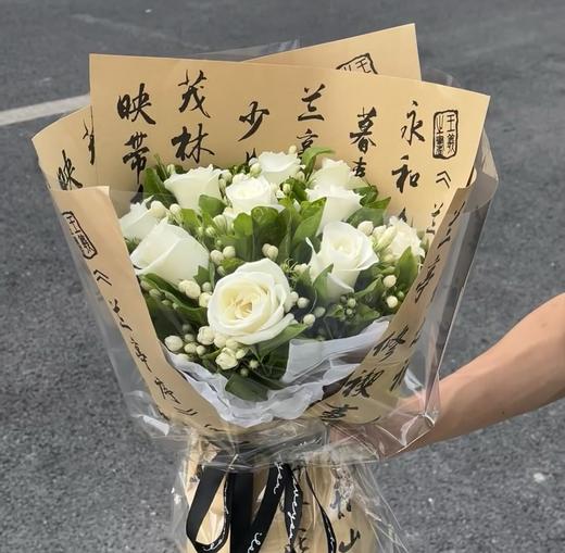 【莫离】AB级白雪山玫瑰10支+茉莉花10-15支/份（不带包装发货） 商品图0