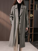 YX【现货7天】高级感中长款风衣女2023春季新款韩版时尚宽松收腰长款外套 商品缩略图0