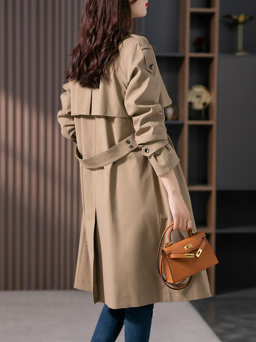 【定制25天】风衣外套女系带英伦风穿搭2023秋季新款设计感中长款大衣高端 商品图1