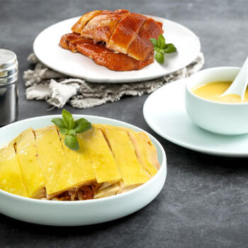 温氏供港盐焗鸡豉油鸡组合装400g 110天土鸡走地鸡盐焗鸡卤味方便免切 商品图3