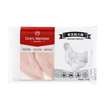 1号会员店（One's Member） 单冻鸡大胸  出口级食材 鸡肉鸡胸肉健身鸡胸肉鸡里脊 净重2斤 商品图7