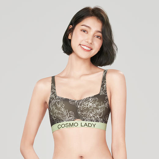 都市丽人Vbra泳布零感内衣薄款3/4杯无钢圈三排扣LB365N 商品图1