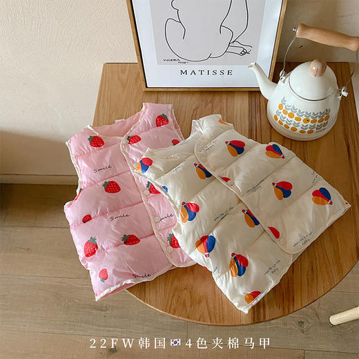 秋冬款婴幼童羽绒棉小马甲背心男女宝宝坎肩背心内穿马甲外穿 商品图1